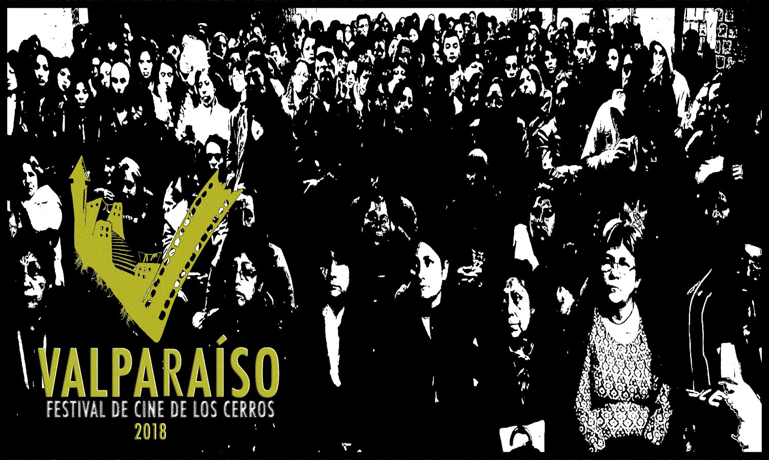 Banner Festival Latinoamericano De Cine De Los Cerros De Valparaíso Chile