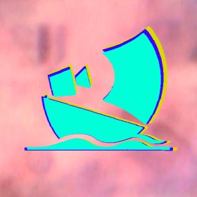 Logo of Adriatikino Adriatic Film Exhibition celebrating Analog Footage Film