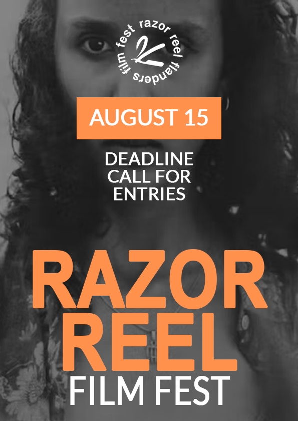 Promotional card of Razor Reel Flanders Film Festival (member of the MIFF)