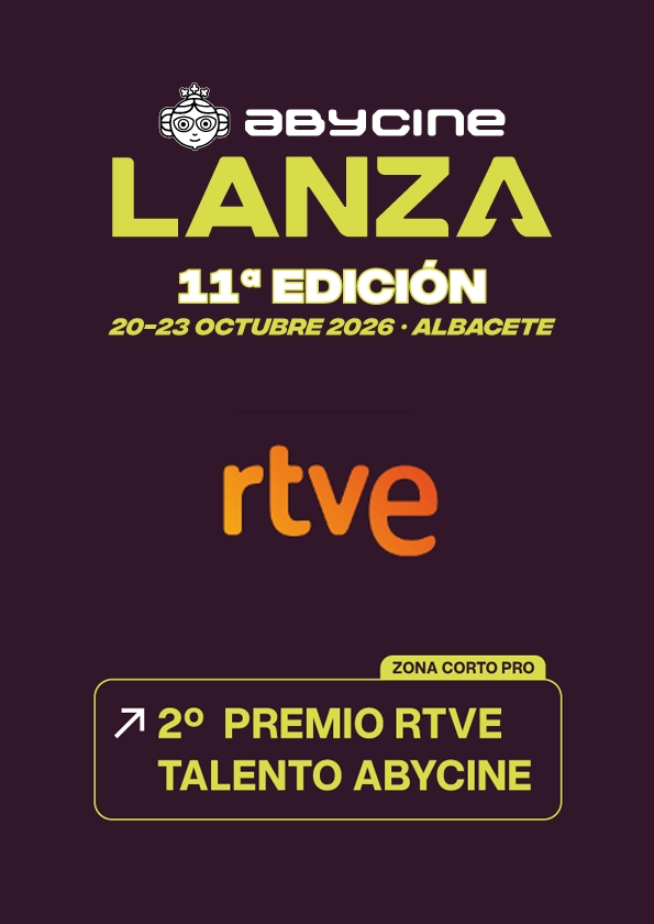 Promotional card of Abycine Lanza - Premio RTVE Talento ABYCINE al Mejor Proyecto de Cortometraje