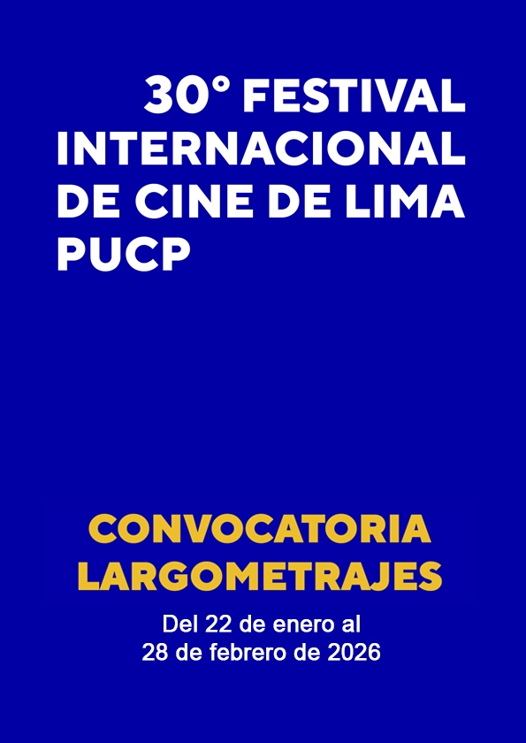 Promotional card of Lima International Film Festival PUCP