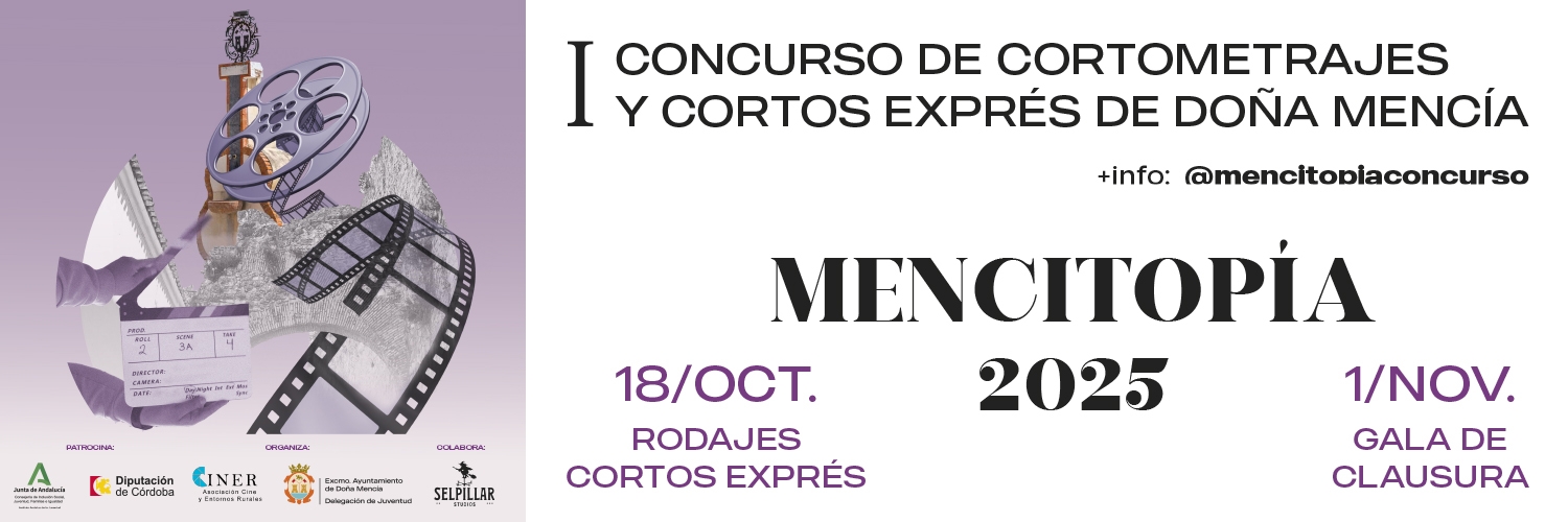 Banner Mencitopía - I Concurso De Cortometrajes De Doña Mencía