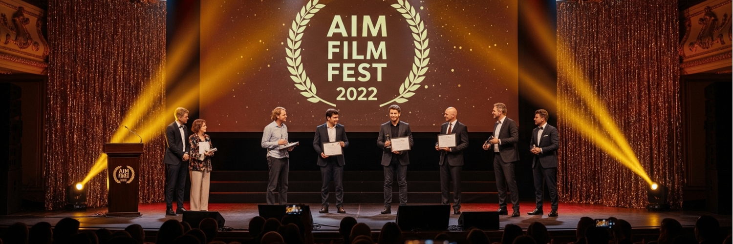 Banner AIM International Digital Short-Film Festival (India)