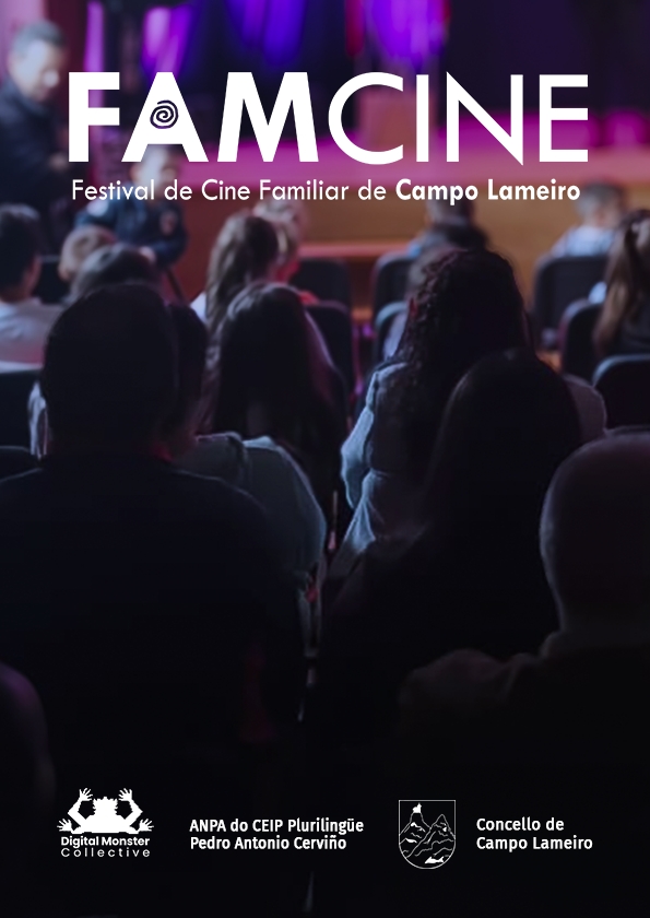 Promotional card of FAMCINE - Campo Lameiro Family Film Festival