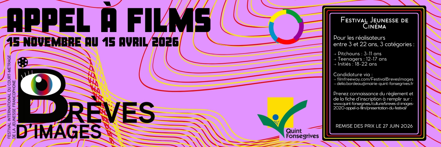 Banner Brèves D`images, Festival International Du Court-métrage De La Jeunesse Francophone