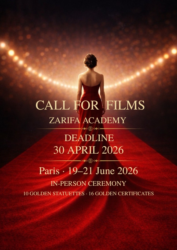 Promotional card of Festival Du Film Académie ZARIFA - Paris